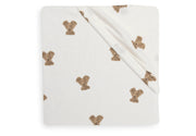 Jollein hoeslaken jersey - Mini teddybear
