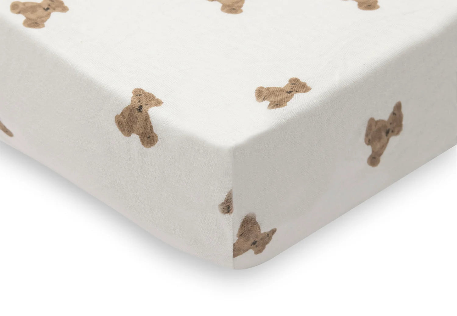 Jollein hoeslaken jersey - Mini teddybear