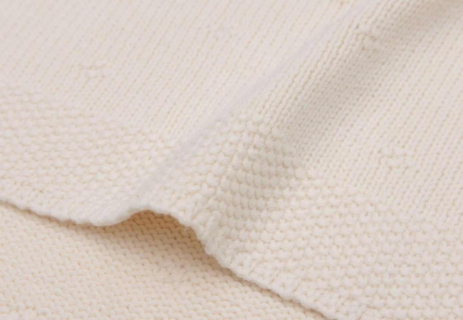 Jollein deken cosy knit - Ivory