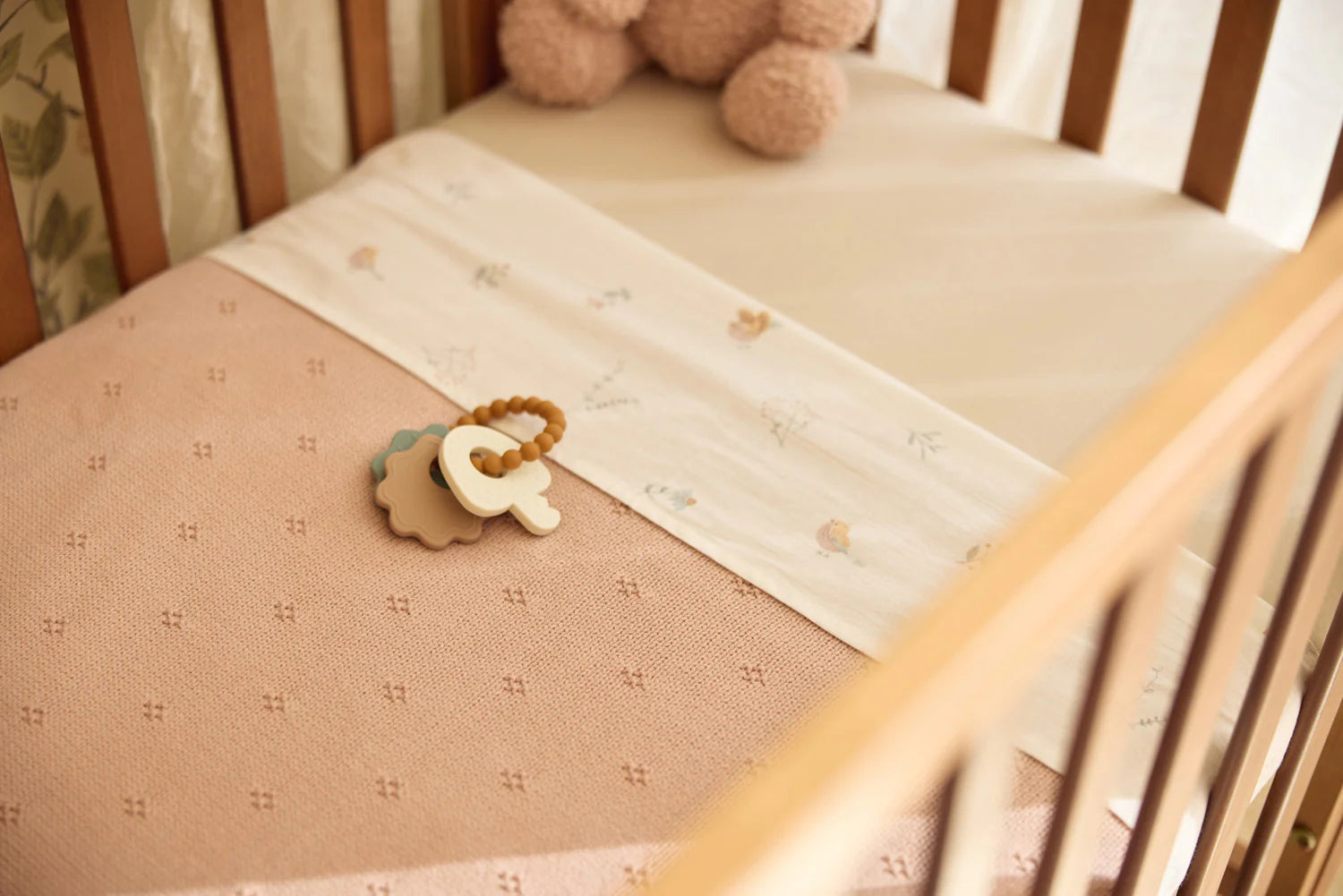 Jollein deken cosy knit - Wild rose