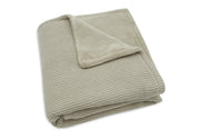 Jollein deken basic knit fleece - Olive green