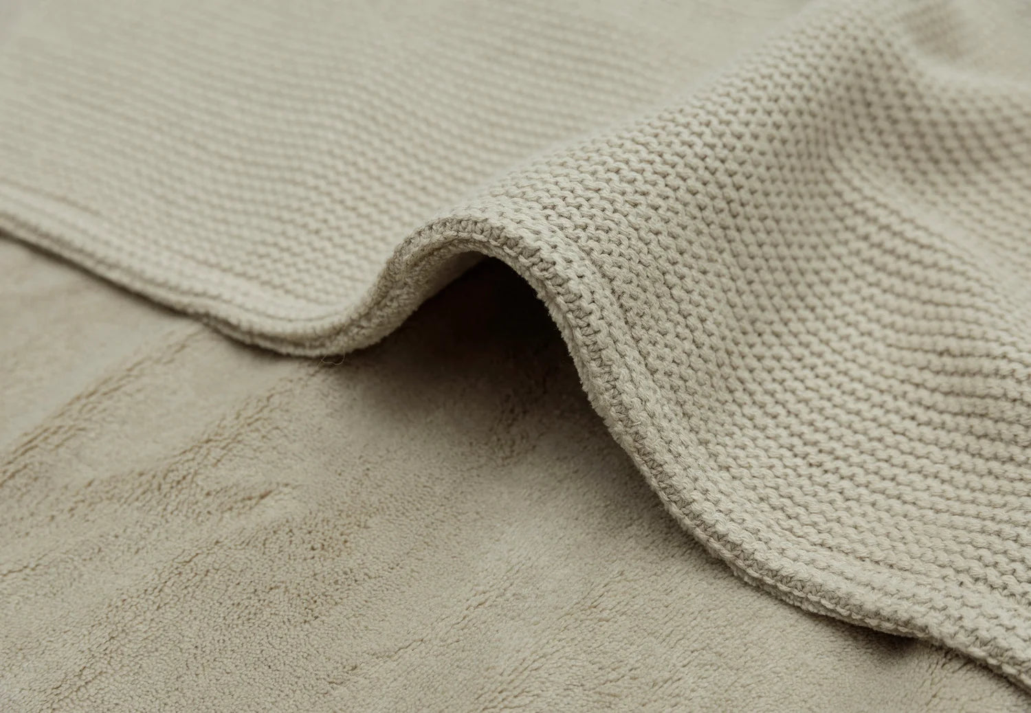 Jollein deken basic knit fleece - Olive green