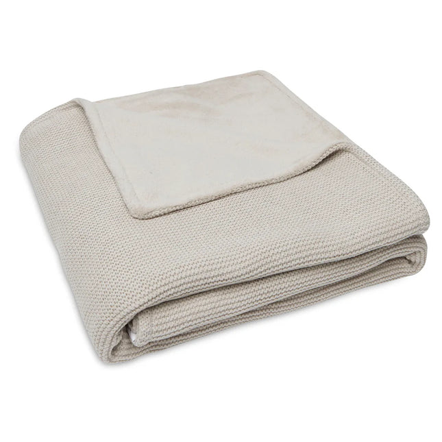 Jollein deken basic knit fleece - Nougat