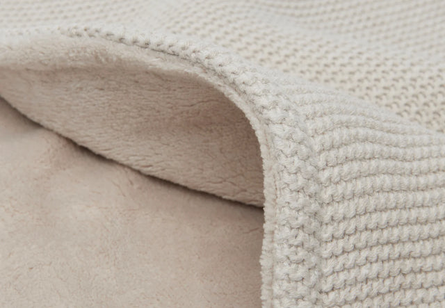 Jollein deken basic knit fleece - Nougat