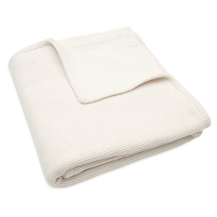 Jollein deken basic knit fleece - Ivory