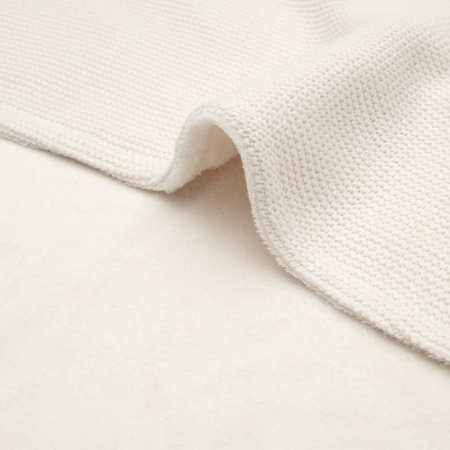 Jollein deken basic knit fleece - Ivory