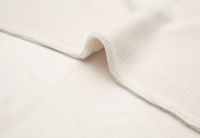 Jollein deken basic knit fleece - Ivory