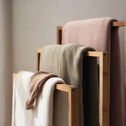 Jollein deken basic knit fleece - Wild rose