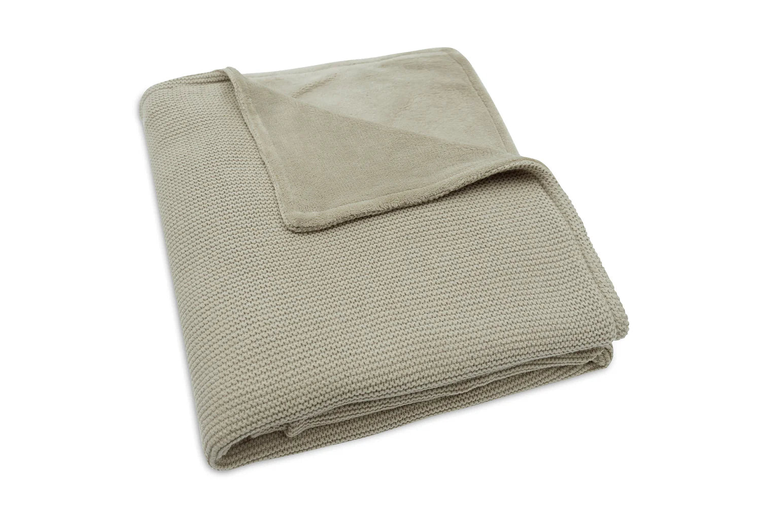 Jollein deken basic knit fleece - Olive green