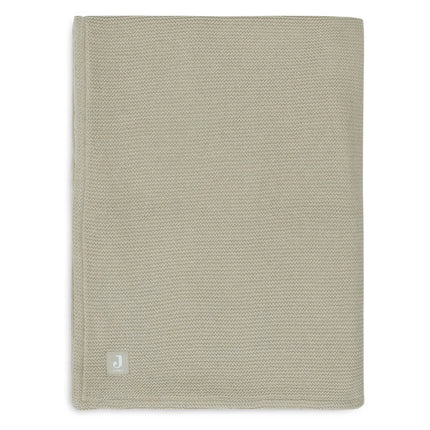 Jollein deken basic knit fleece - Olive green