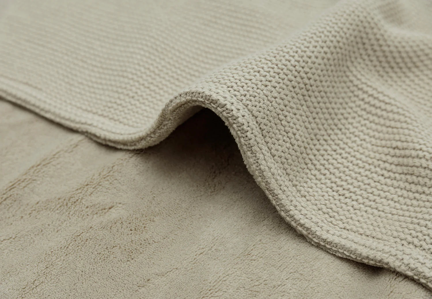 Jollein deken basic knit fleece - Olive green