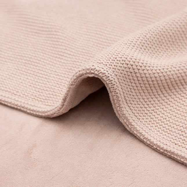 Jollein deken basic knit fleece - Wild rose