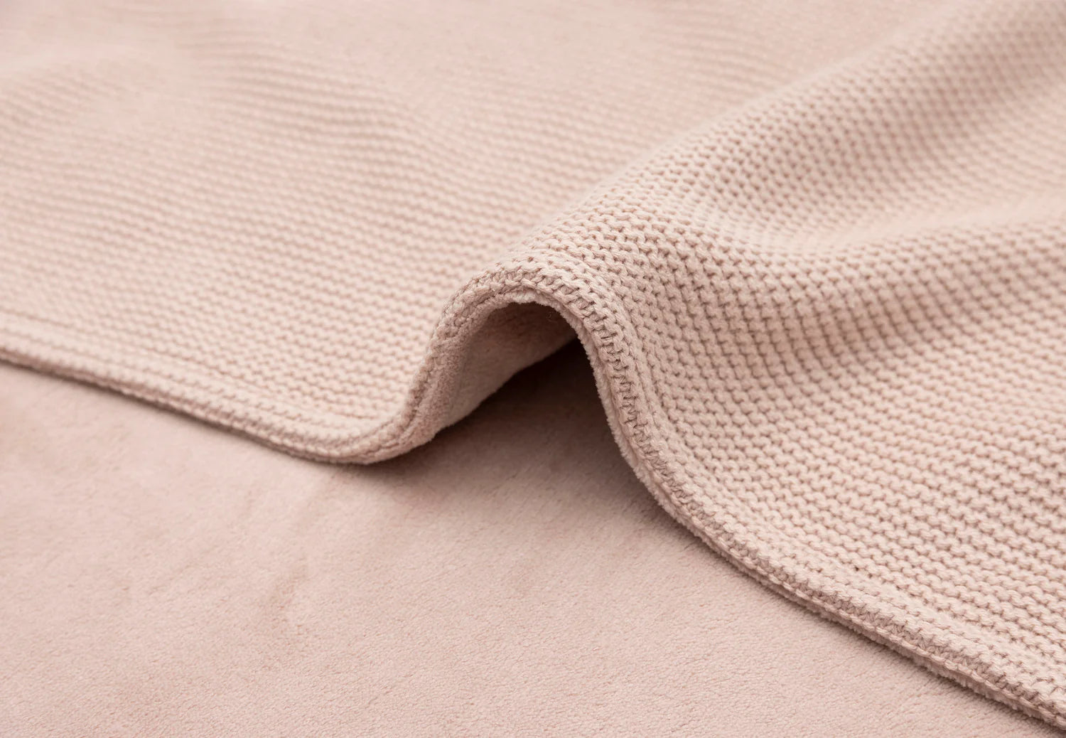 Jollein deken basic knit fleece - Wild rose