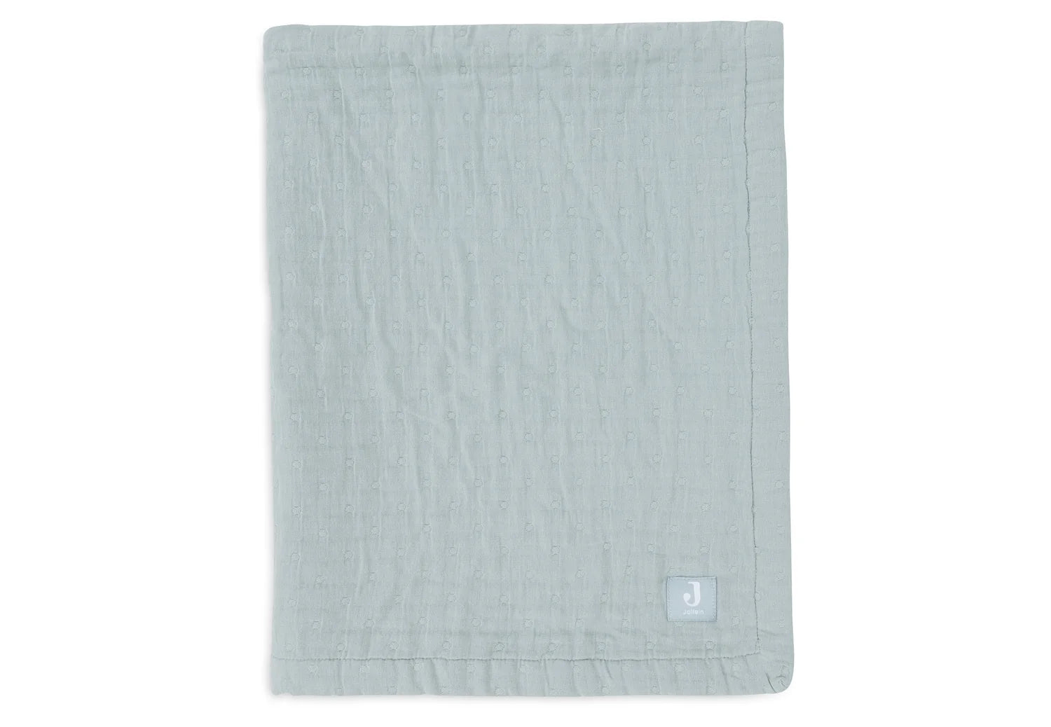 Jollein deken jacquard 75x100 - Sea green
