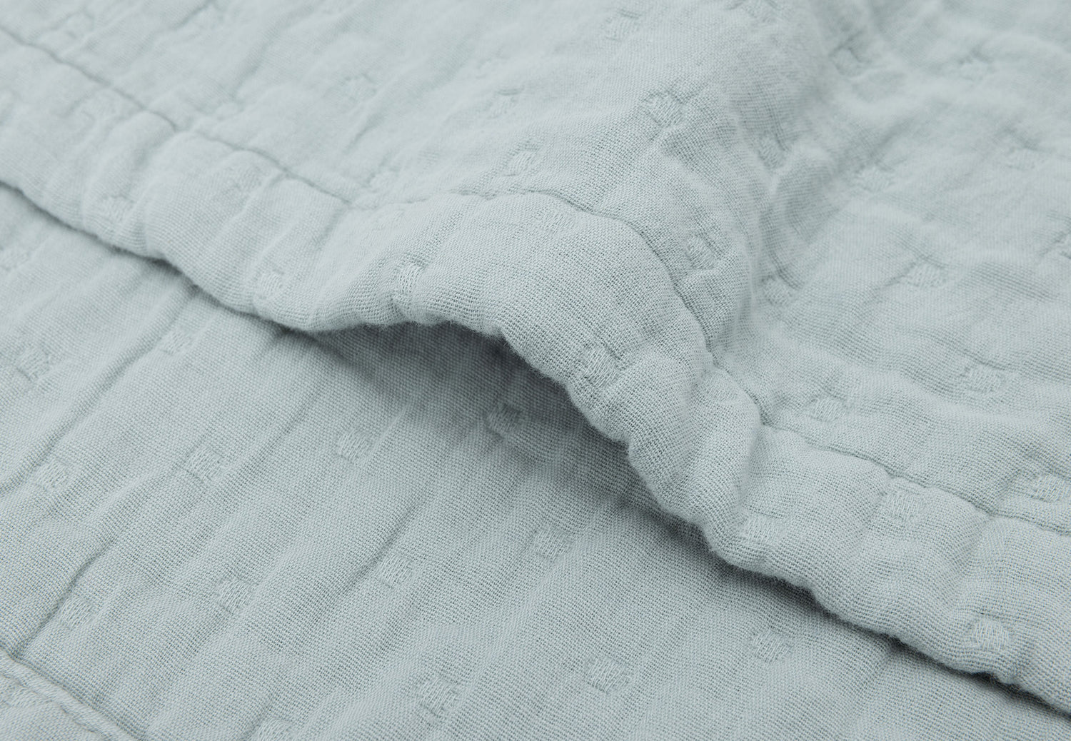 Jollein deken jacquard 75x100 - Sea green