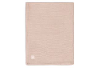 Jollein wiegdeken 75x100cm Basic Knit - Wild Rose/Fleece