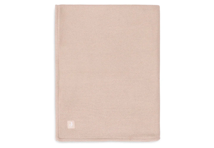 Jollein wiegdeken 75x100cm Basic Knit - Wild Rose/Fleece