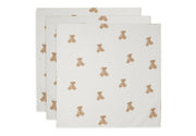 Jollein hydrofiele doeken 3pack 70x70 - Teddybear