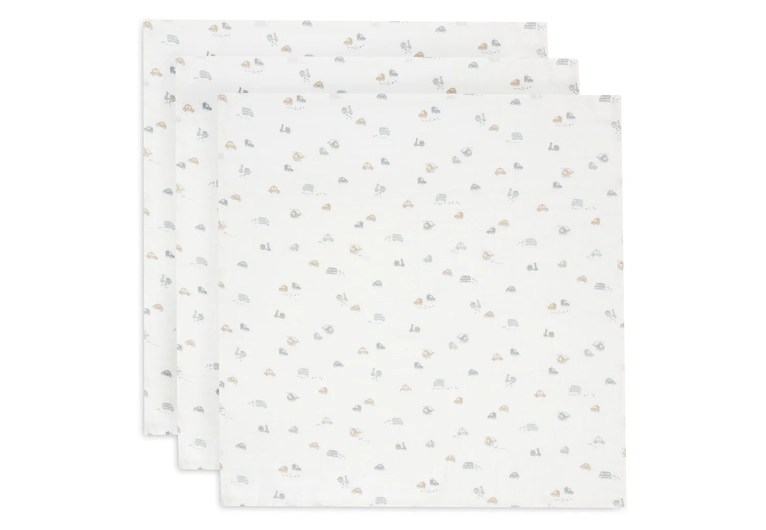 Jollein hydrofiele doeken 3pack 70x70 - On the go