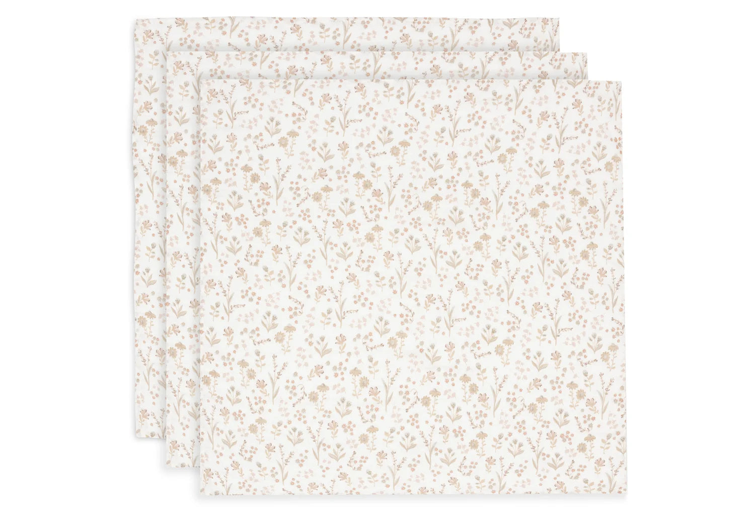 Jollein hydrofiele doeken 3pack 70x70 - Bloomy