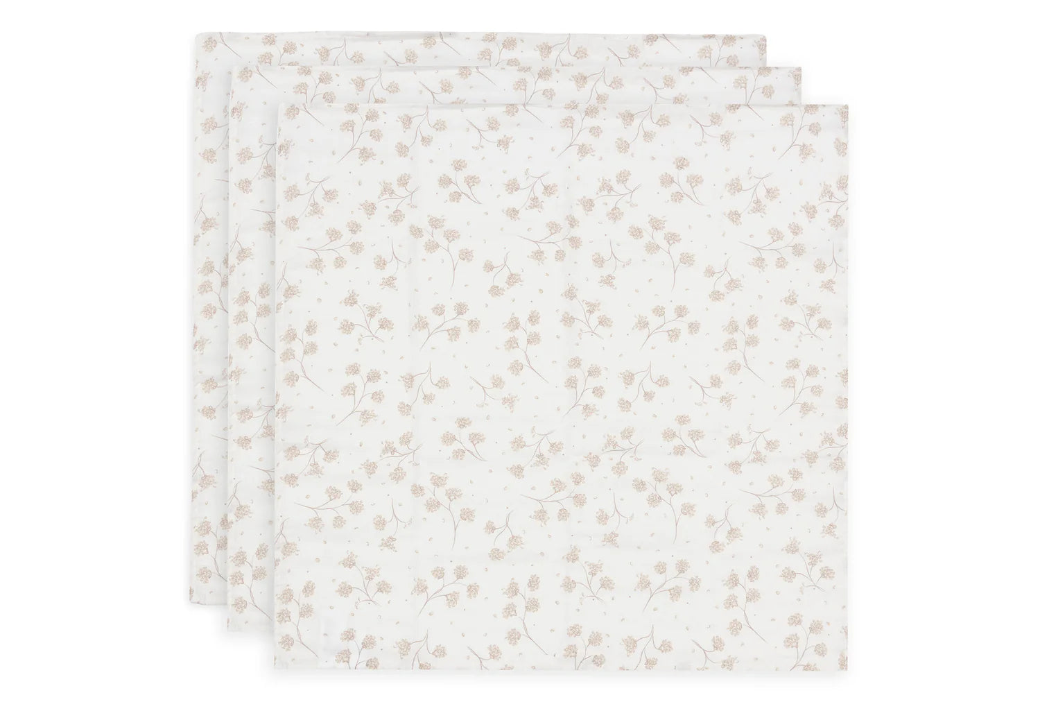 Jollein hydrofiele doeken 3-pack 70x70 - Leafy dreams