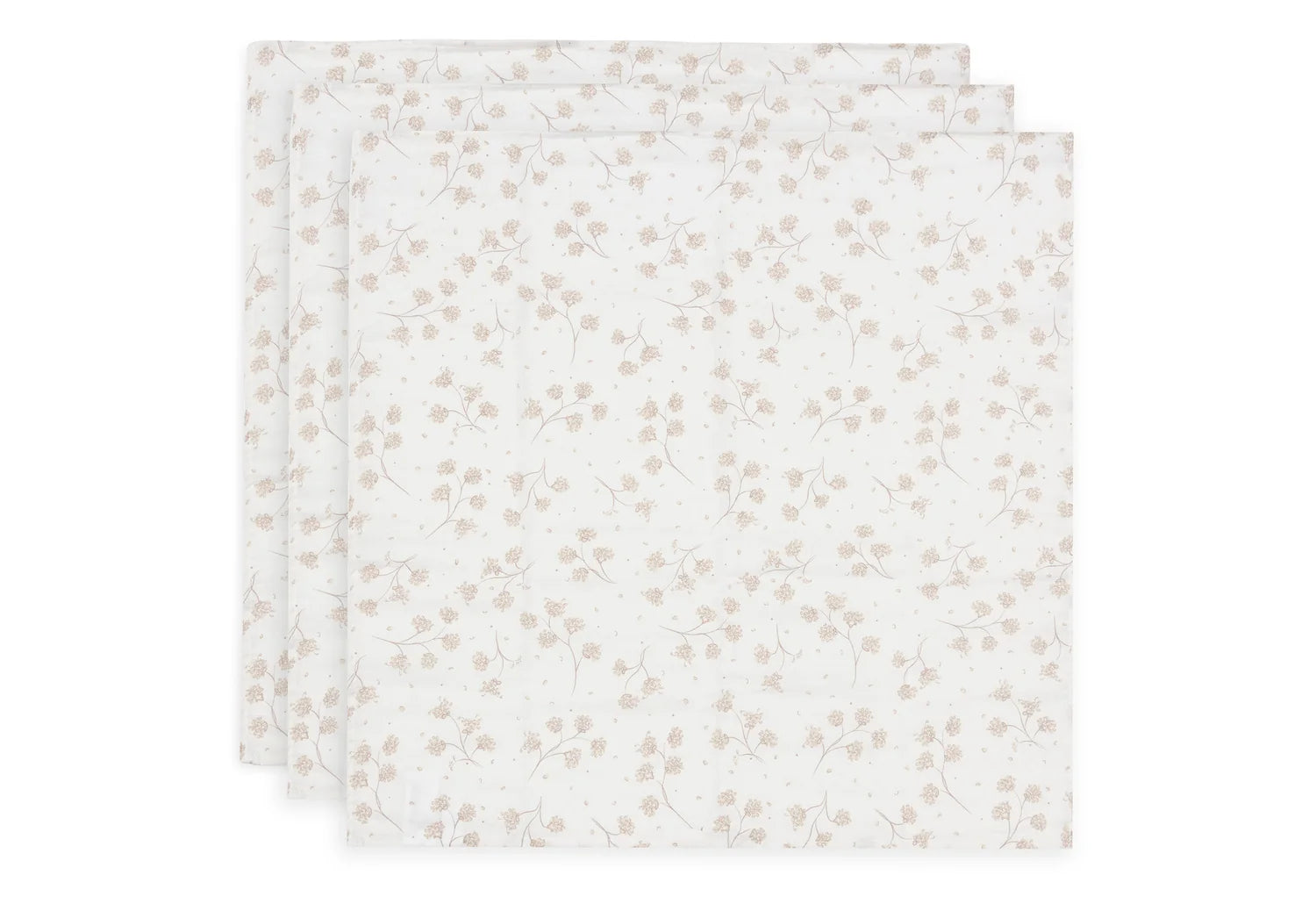 Jollein hydrofiele doeken 3pack 70x70 - Leafy dreams