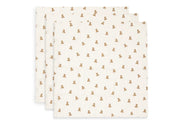 Jollein hydrofiele doeken 3pack 70x70 - Mini teddy bears