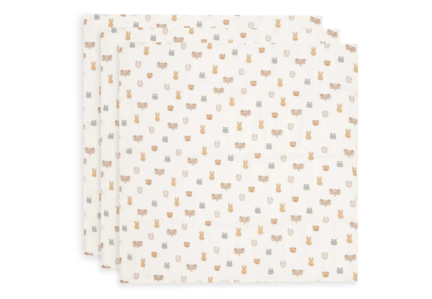 Jollein hydrofiele doeken 3pack 70x70 - Jollies