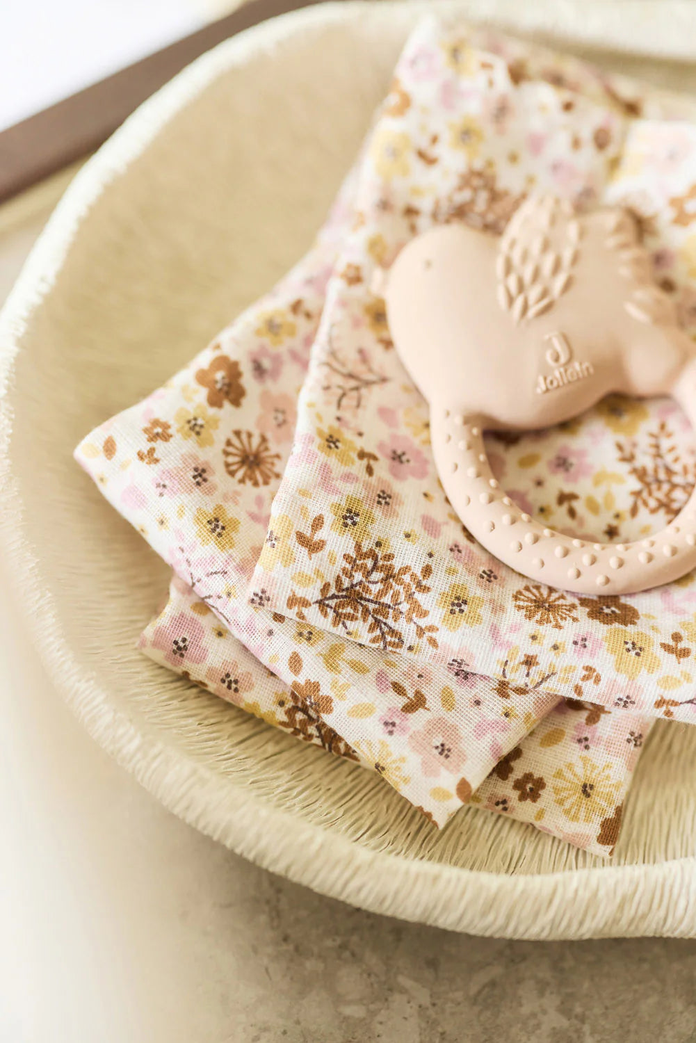 Jollein hydrofiele washandjes 3-pack - Flower fairies