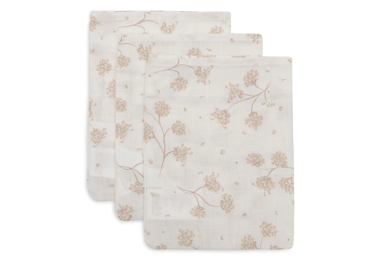 Jollein hydrofiele washandjes 3-pack - Leafy dreams