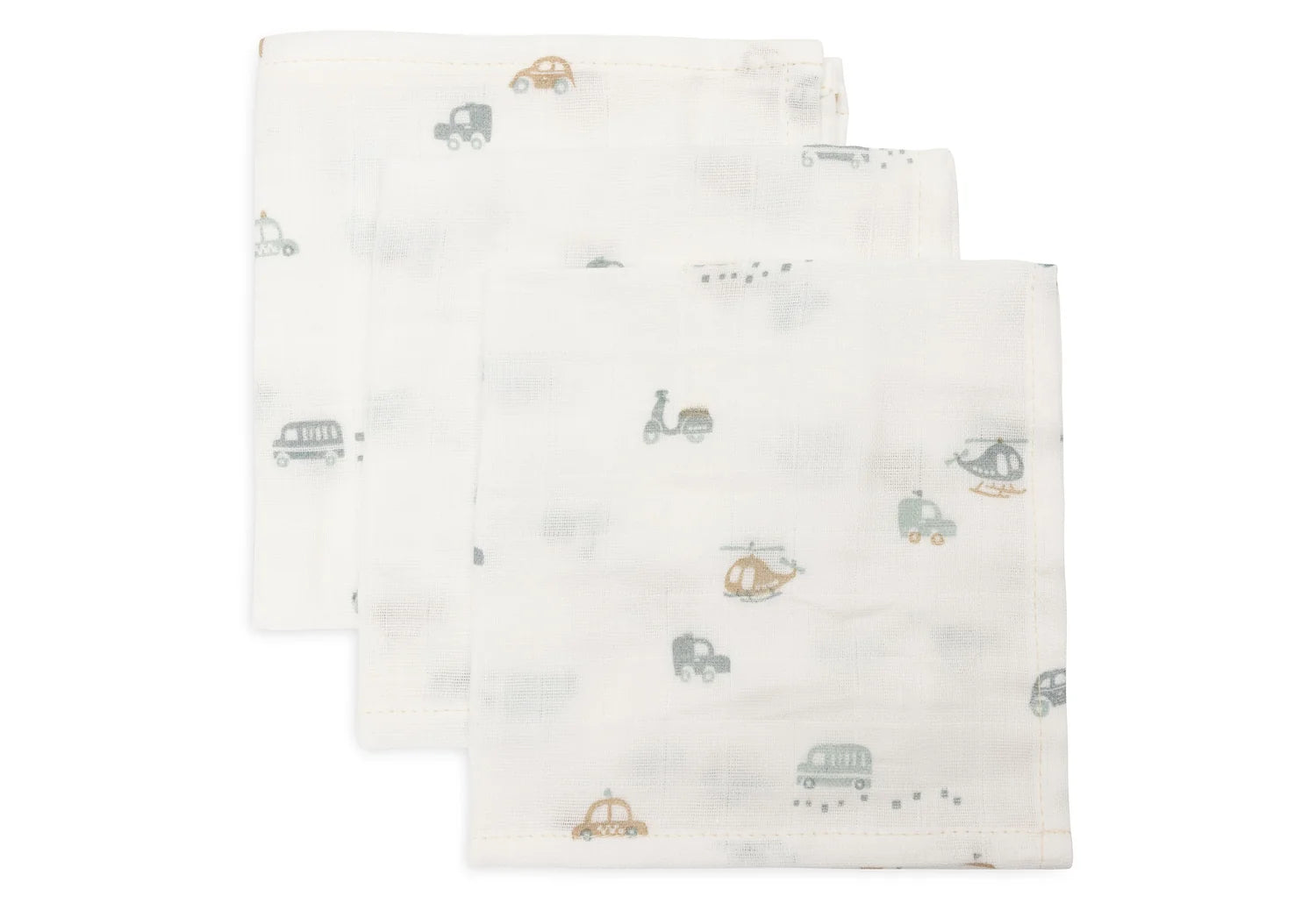 Jollein hydrofiele monddoekjes 3pack - On the go