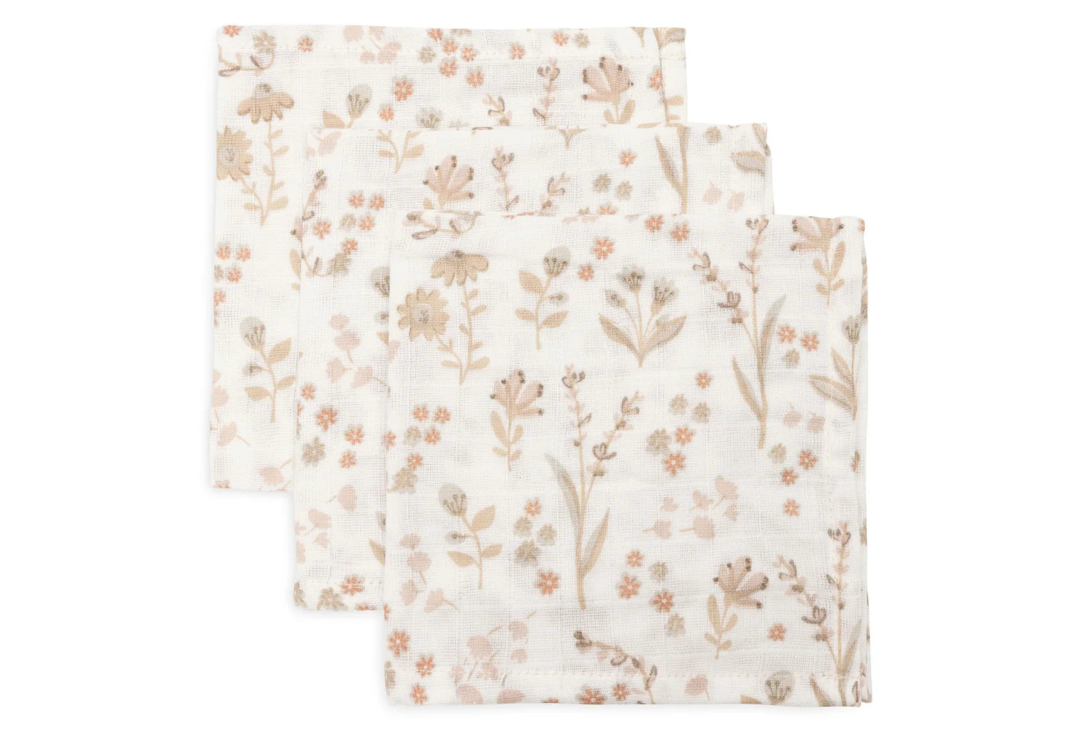 Jollein hydrofiele monddoekjes 3pack - Bloomy