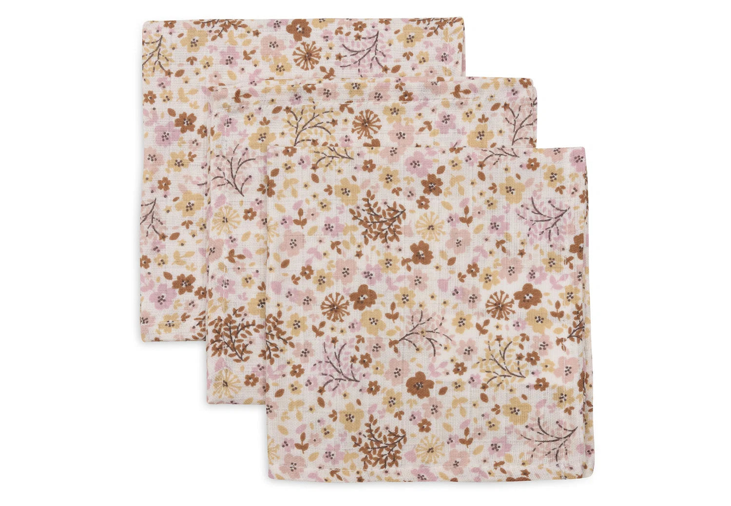 Jollein hydrofiele monddoekjes 3pack - Flower Fairies