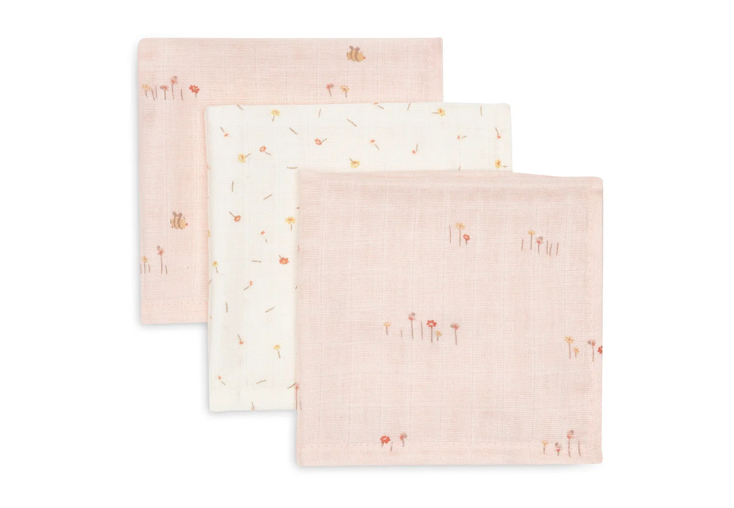 Jollein hydrofiele monddoekjes 3pack - Pretty Picnic
