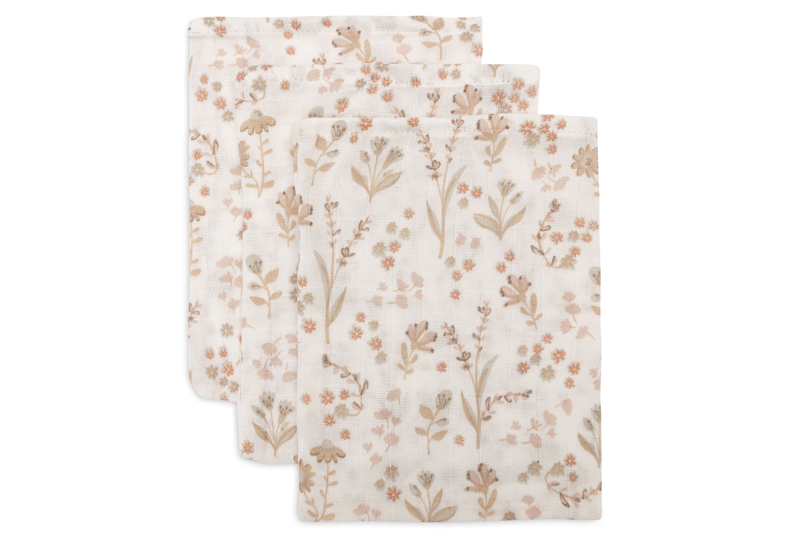Jollein hydrofiele washandjes 3-pack - Bloomy