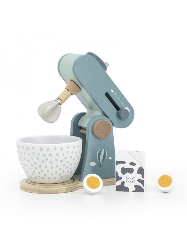 Label Label houten mixer - groen