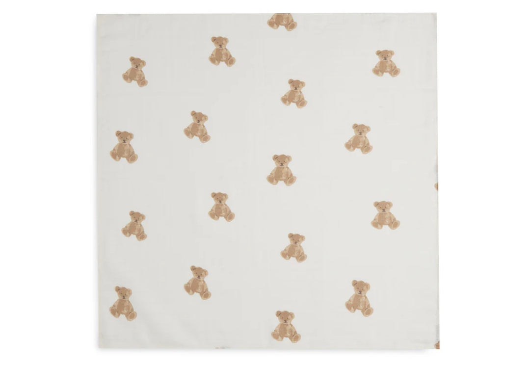 Jollein hydrofiele doek small 70x70 - Teddy Bear