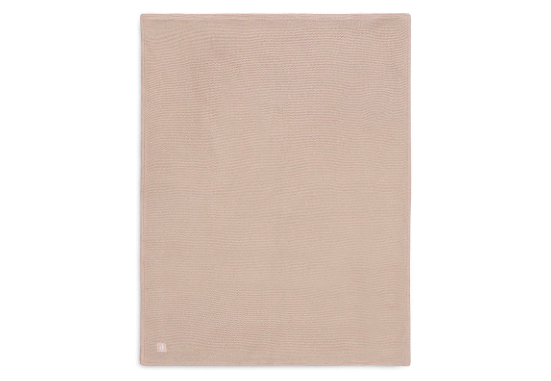 Jollein wiegdeken 75x100cm Basic Knit - Wild Rose/Fleece