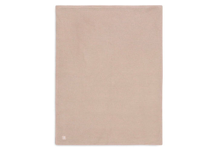 Jollein wiegdeken 75x100cm Basic Knit - Wild Rose/Fleece