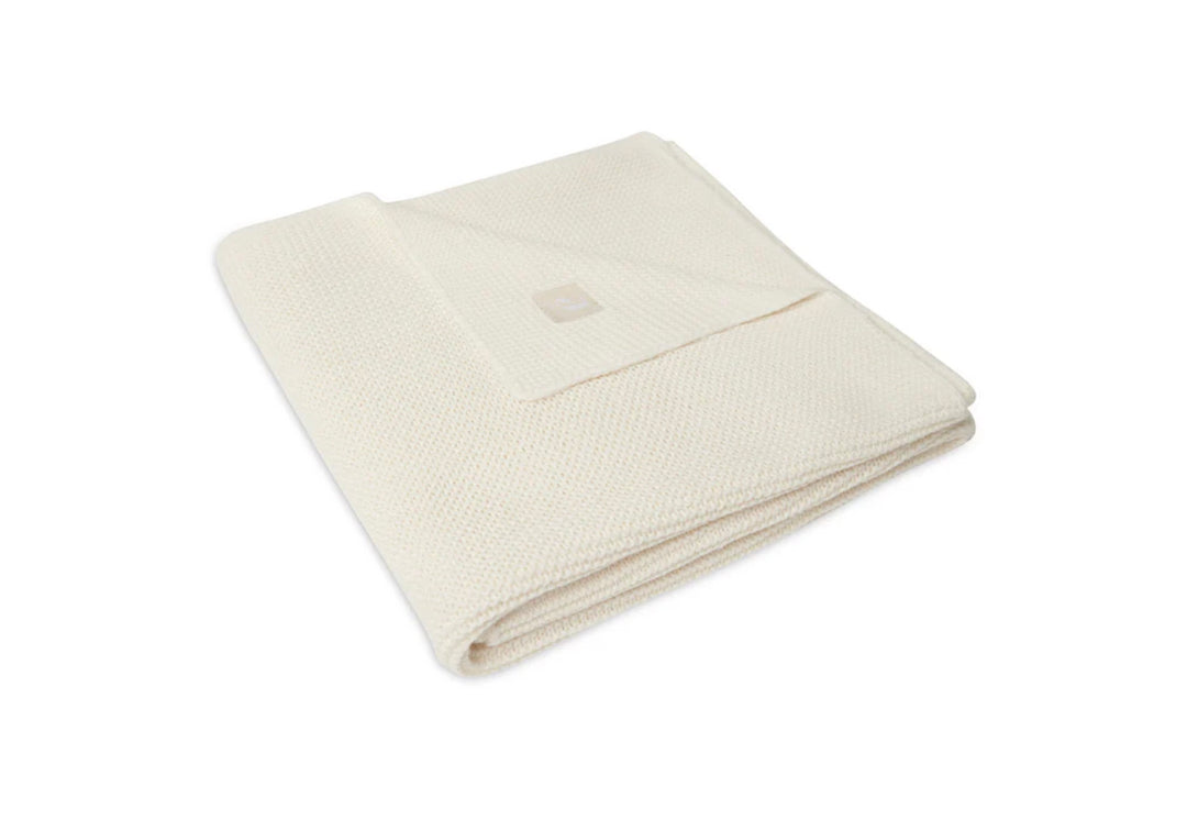 Jollein wiegdeken 75x100cm Basic Knit - Ivory