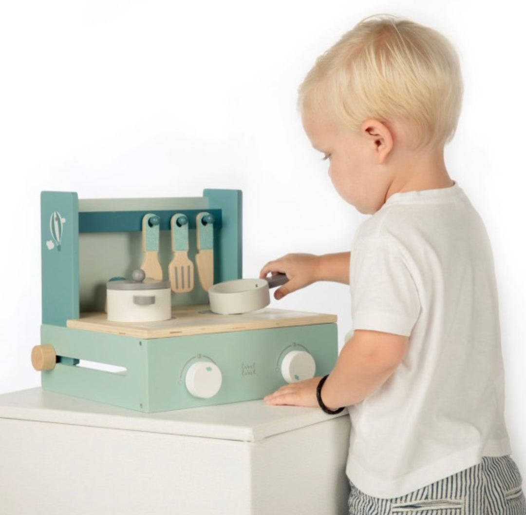 Label Label houten mini keuken - groen