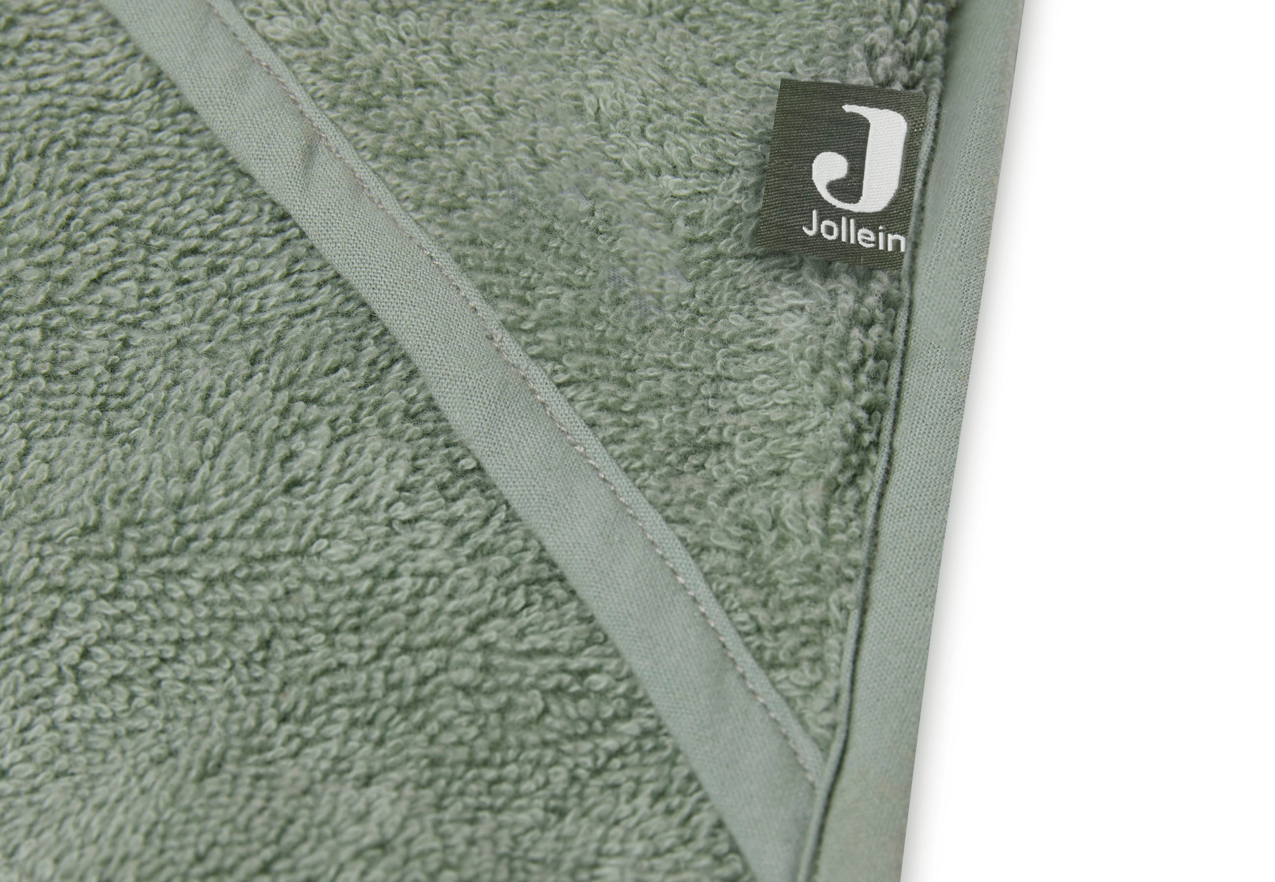 Jollein badcape 75x75 - Ash green