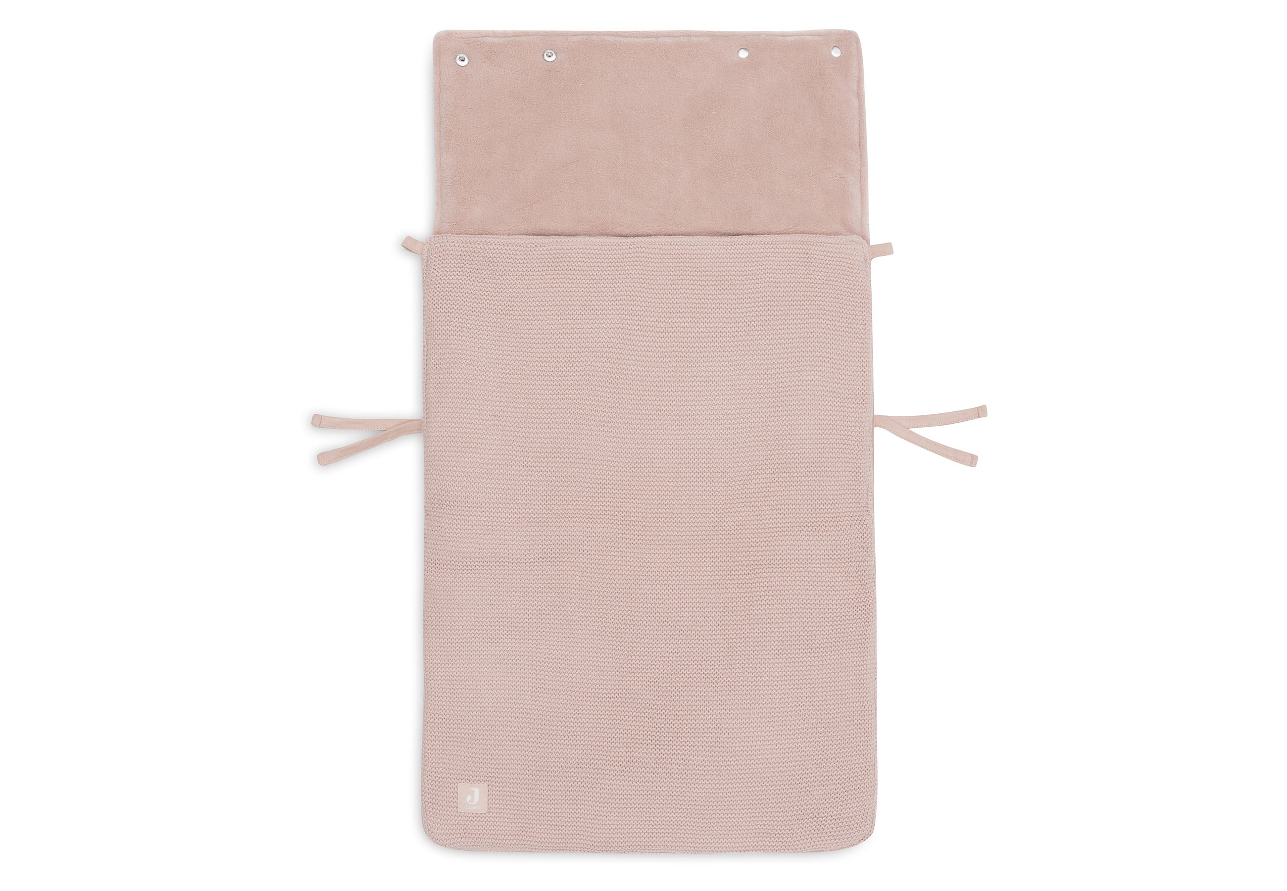 Jollein voetenzak groep 0+ 3/5 punts gordel basic knit - Wild rose