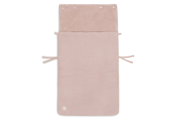 Jollein voetenzak groep 0+ 3/5 punts gordel basic knit - Wild rose