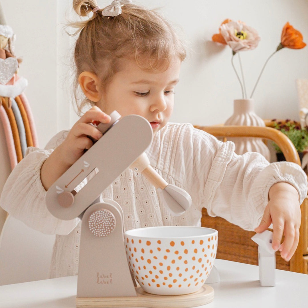Label Label houten mixer - nougat