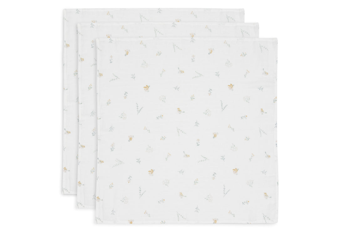 Jollein hydrofiele doeken 3-pack 70x70 - Lovely birds