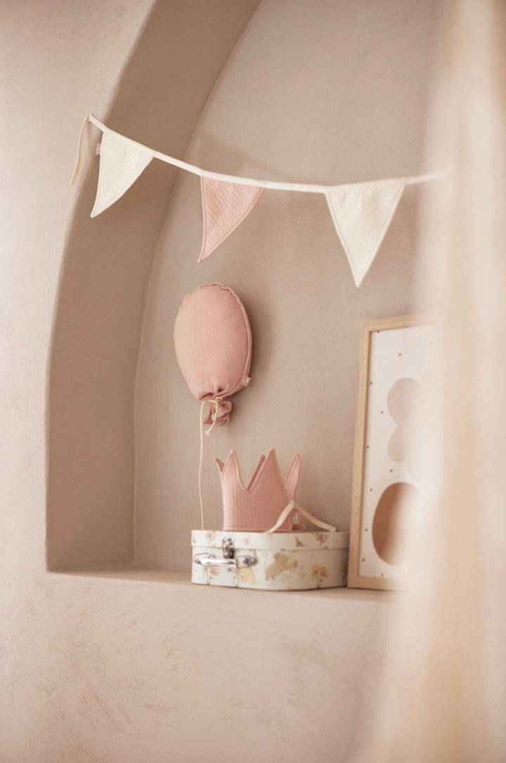 Jollein vlaggenlijn - Wild Rose/Ivory