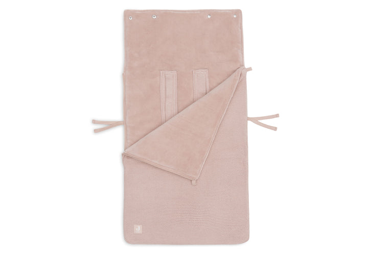 Jollein voetenzak groep 0+ 3/5 punts gordel basic knit - Wild rose