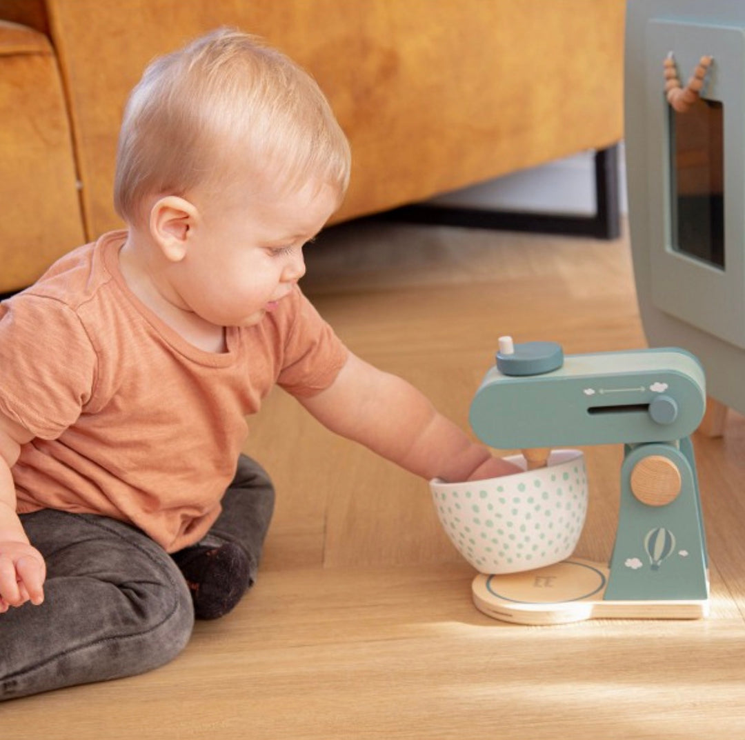 Label Label houten mixer - groen