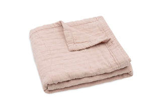 Wiegdeken hydrofiel 75x100cm Jacquard - Wild Rose